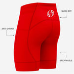 Men's Custom Red Cycling Shorts – Personalized Biking Gear - K2 Sportswear | Custom Sports Uniforms & Apparels - K2 Sportswear