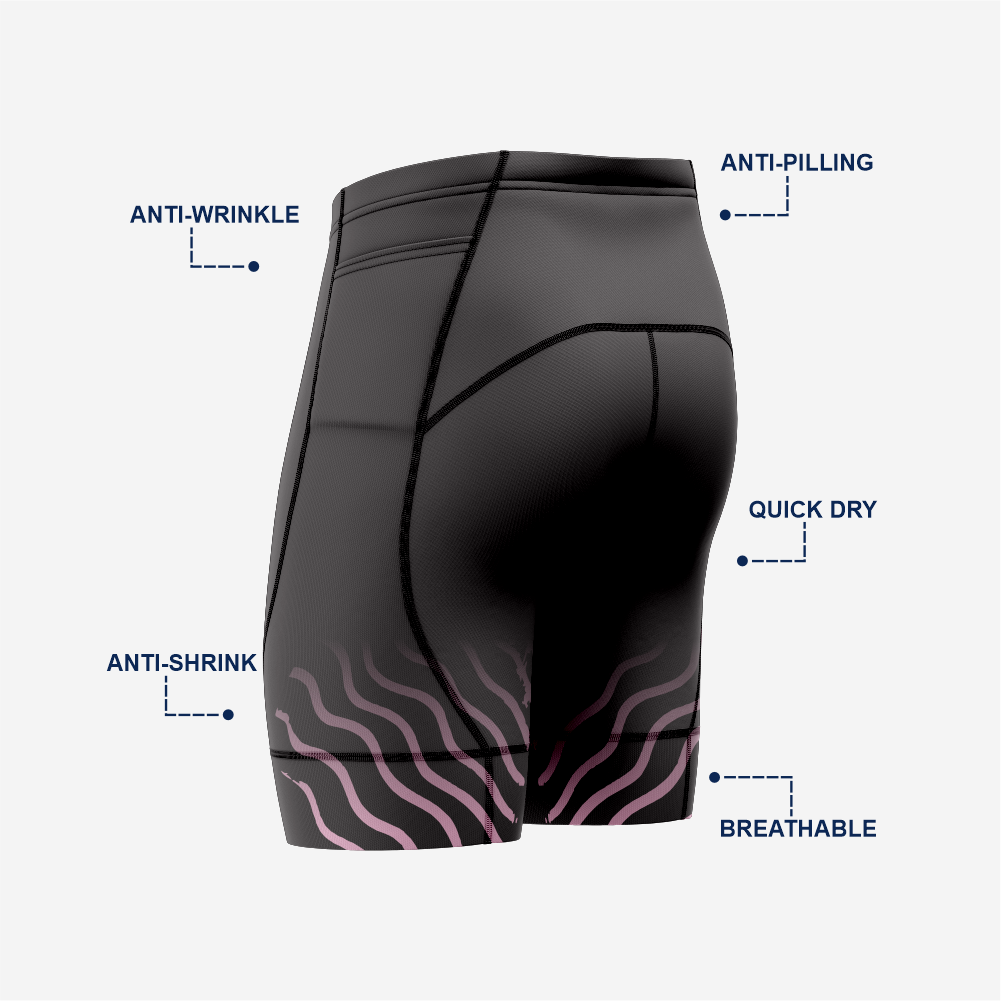 Men’s Biker Black Shorts Premium Padded Bicycle Shorts for Riders