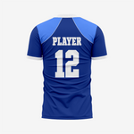Custom Football Fan Jersey - Blue - K2 Sportswear | Custom Sports Uniforms & Apparels - K2 Sportswear