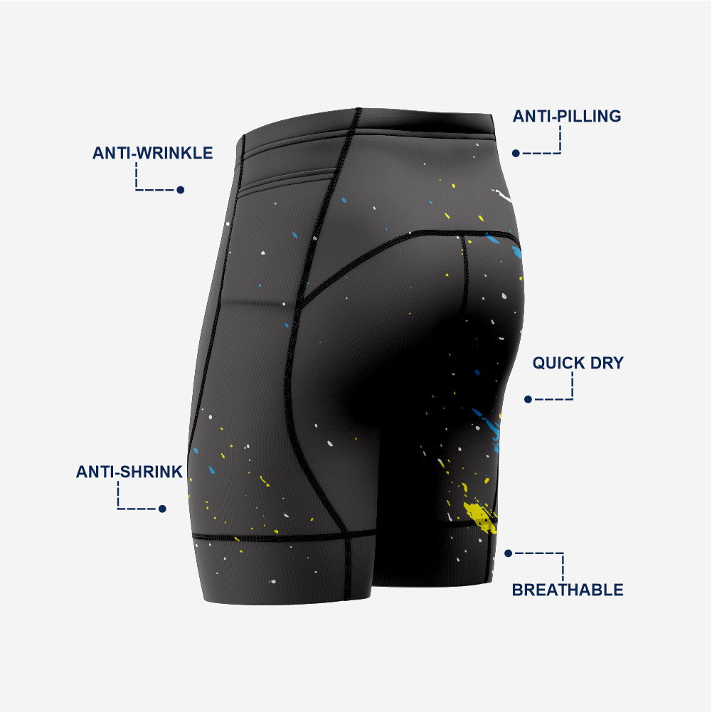 Men’s Cycling Black Shorts Lightweight Padded Bicycle Gear