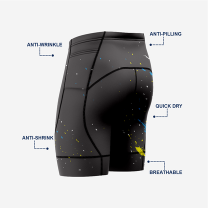Men’s Cycling Black Shorts Lightweight Padded Bicycle Gear