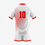 Customized Rugby Uniform Set in Red/White - K2 Sportswear | Custom Sports Uniforms & Apparels - K2 Sportswear