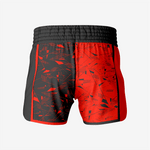 Custom Wrestling Fighting Shorts in Red/Black - K2 Sportswear | Custom Sports Uniforms & Apparels - K2 Sportswear
