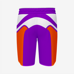 Custom Wrestling Regular Shorts in Purple/Orange - K2 Sportswear | Custom Sports Uniforms & Apparels - K2 Sportswear