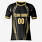 Stylish Black-Gold Soccer Jersey Set