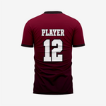Personalized Maroon Football Fan Jersey for Men & Women - K2 Sportswear | Custom Sports Uniforms & Apparels - K2 Sportswear