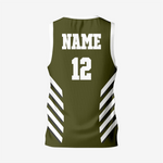 Custom Men's Army Green Lacrosse Pinnie - K2 Sportswear | Custom Sports Uniforms & Apparels - K2 Sportswear