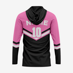 Custom Softball T-Shirt Hoodie in Pink/Black for Men/Women - K2 Sportswear | Custom Sports Uniforms & Apparels - K2 Sportswear