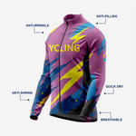 Men’s Dark Purple Long Sleeve Bike Jersey for Road Cycling - K2 Sportswear | Custom Sports Uniforms & Apparels - K2 Sportswear