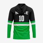 Personalized Softball T-Shirt Hoodie in Green/Black for Men/Women - K2 Sportswear | Custom Sports Uniforms & Apparels - K2 Sportswear