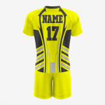 Custom Lacrosse Uniform in Yellow - K2 Sportswear | Custom Sports Uniforms & Apparels - K2 Sportswear