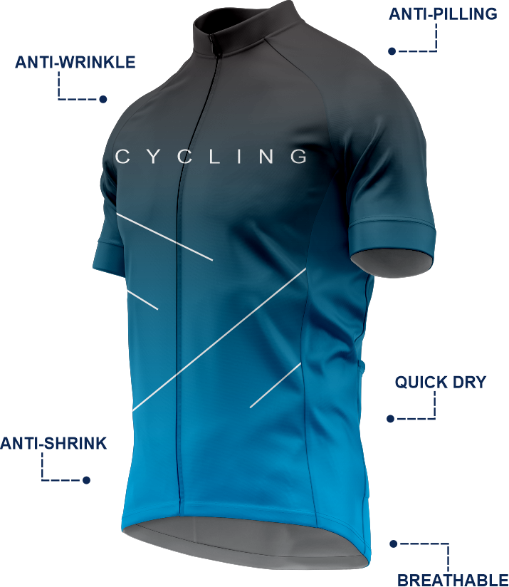 Pro-Fit Men’s Cycling Kit – Persian Blue Road Cycling Apparel