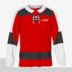 Custom Ice Hockey Jersey in Red/Black - K2 Sportswear | Custom Sports Uniforms & Apparels - K2 Sportswear
