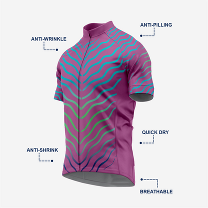Men’s Cycling Jersey & Bib Shorts – Quick‑Dry, Breathable Short‑Sleeve Kit