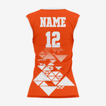 Men/Women Personalized Softball Sleeveless V-Neck Jersey in Orange - K2 Sportswear | Custom Sports Uniforms & Apparels - K2 Sportswear