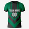 Premium Black and Dark Green Soccer Uniform Kit