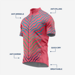 Mens Short Sleeve Cycling Jersey Dark Pink Lightweight Bike Apparel - K2 Sportswear | Custom Sports Uniforms & Apparels - K2 Sportswear