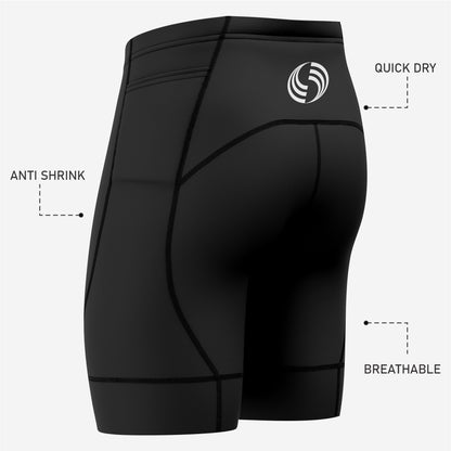 Personalized Men's Cycling Shorts in Black