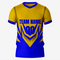 Classic Gold-Blue Soccer Outfit for Players