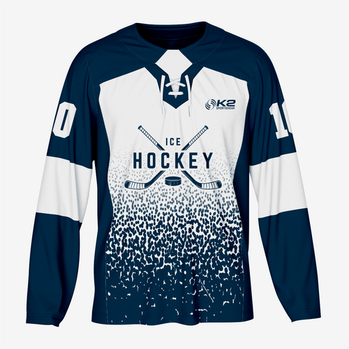 Dark Blue Custom Ice Hockey Jersey – Team Wear - K2 Sportswear | Custom Sports Uniforms & Apparels - K2 Sportswear