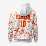 Orange/White Custom Wrestling Hoodie – Personalized Team Gear - K2 Sportswear | Custom Sports Uniforms & Apparels - K2 Sportswear