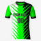 Top-Quality Electric Green and Black Soccer Uniform