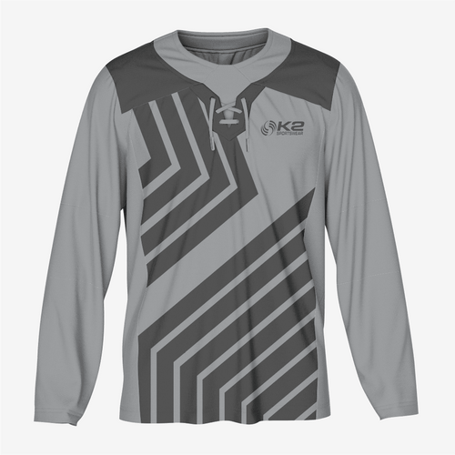 Custom Ice Hockey Jersey in Gray - K2 Sportswear | Custom Sports Uniforms & Apparels - K2 Sportswear