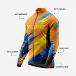 Men’s Brown Pink Long Sleeve Bike Jersey for Road Cycling - K2 Sportswear | Custom Sports Uniforms & Apparels - K2 Sportswear