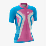 Personalized Women's Cycling Set – Blue and Pink - K2 Sportswear | Custom Sports Uniforms & Apparels - K2 Sportswear