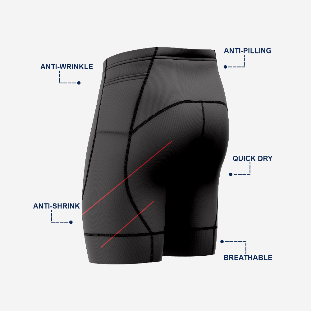 Pro Quality Cycling Shorts Men Moisture Wicking Bicycle Gear