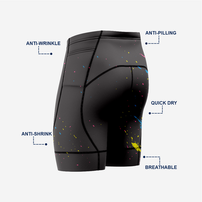 High Performance Cycling Shorts Men Black Padded