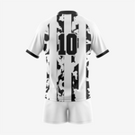 Personalized Rugby Jersey & Shorts Set in White/Black - K2 Sportswear | Custom Sports Uniforms & Apparels - K2 Sportswear