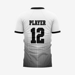 Personalized White/Black Football Fan Jersey for Men & Women - K2 Sportswear | Custom Sports Uniforms & Apparels - K2 Sportswear