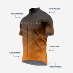 Men’s Cycling Short Sleeve Jersey Performance Road Bike Apparel - Dark Orange - K2 Sportswear | Custom Sports Uniforms & Apparels - K2 Sportswear