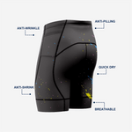 Black Mens Padded Bicycle Shorts with Breathable Compression Fabric - K2 Sportswear | Custom Sports Uniforms & Apparels - K2 Sportswear