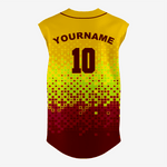 Custom Dark Red/Gold Sleeveless Full Button Softball Jersey – Men/Women - K2 Sportswear | Custom Sports Uniforms & Apparels - K2 Sportswear