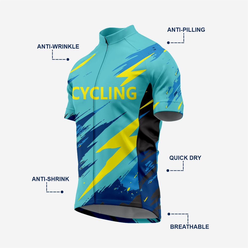 Men’s Cycling Jersey and Shorts Set - Dark Turquoise