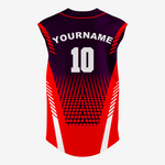 Custom Black/Red Sleeveless Full Button Softball Jersey – Men/Women - K2 Sportswear | Custom Sports Uniforms & Apparels - K2 Sportswear