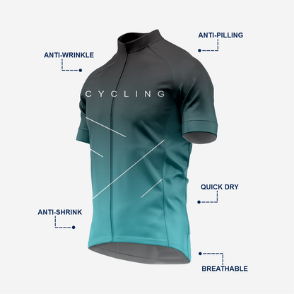 Men’s Cycling Jersey and Shorts Set – Road Bike Clothing Dark Cyan