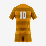 Custom Rugby Uniform Set in Orange/Brown - K2 Sportswear | Custom Sports Uniforms & Apparels - K2 Sportswear