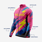 Men’s Long Sleeve Bike Jersey and Bib Shorts Set - Pink - K2 Sportswear | Custom Sports Uniforms & Apparels - K2 Sportswear