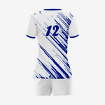 Team Ready Custom Blue/White Volleyball Uniform Set - K2 Sportswear | Custom Sports Uniforms & Apparels - K2 Sportswear
