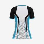 Personalized Softball V-Neck Jersey for Men/Women – White/Black/Blue - K2 Sportswear | Custom Sports Uniforms & Apparels - K2 Sportswear