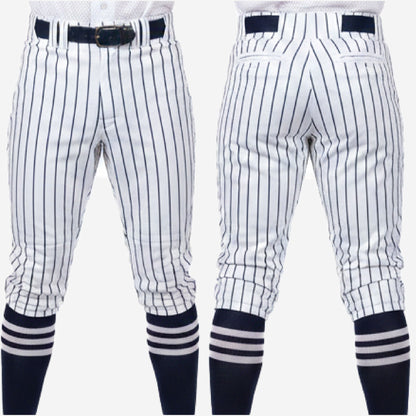 Custom Baseball Knicker Pants - Pinstripe Baseball Uniform Knickers Team Colors