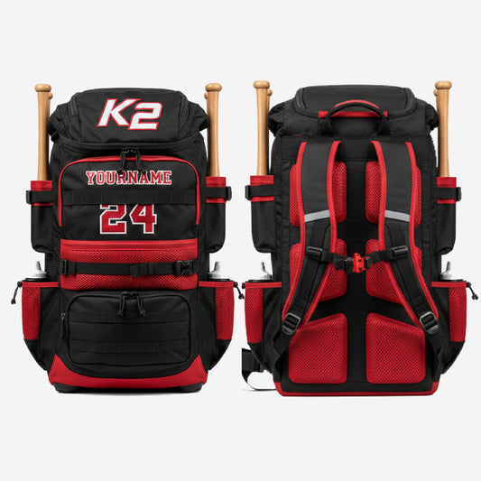 Custom Baseball Bag - Personalized Baseball Equipment Bag Team Name & Logo