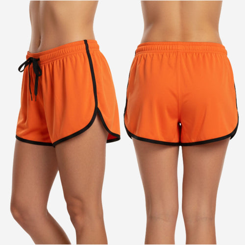 Custom Cheerleading Training Shorts - Youth & Adult Athletic Practice Shorts Orange