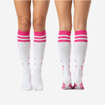 Custom Cheerleading Knee Socks - Striped Athletic Performance Socks