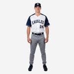 Custom Baseball Team Uniform in White/Gray - Jersey & Pants Custom Name Number Set