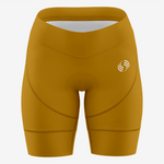 Custom Gold Women's Cycling Shorts – Perfect Fit - K2 Sportswear | Custom Sports Uniforms & Apparels - K2 Sportswear