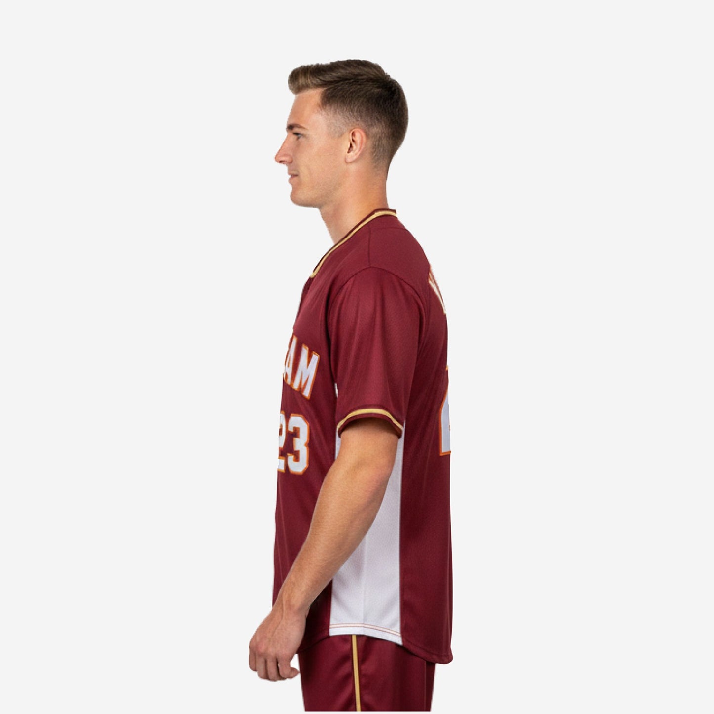 Custom Baseball Team Jersey - Full Button Custom Name & Number